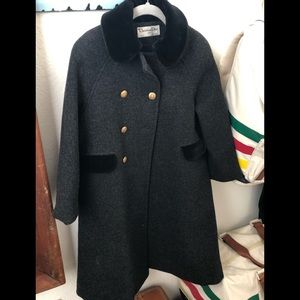 Girls Christian Dior Wool Coat